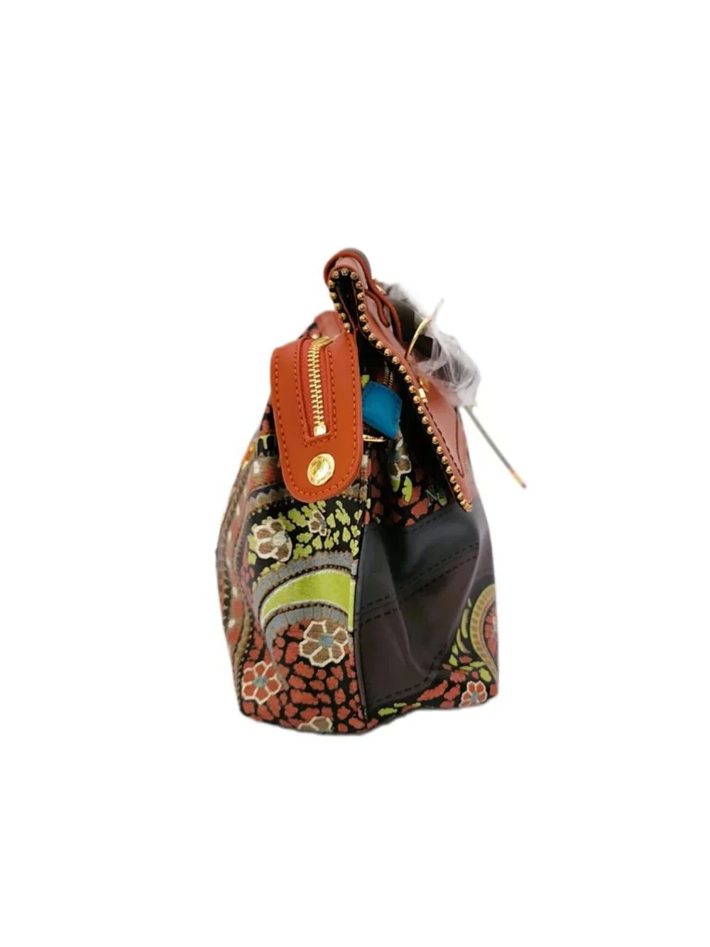 NWT Nicole Lee Vintage Printed Patchwork Satchel Crossbody Bag V16634 Boho 2021